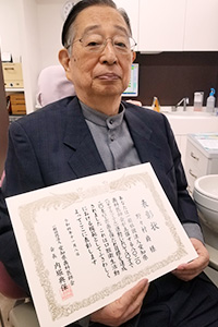 野々村爵さん　通院歴1年半　83歳から通院