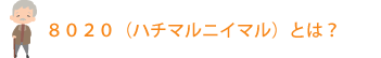 ８０２０（ハチマルニイマル）とは？　
